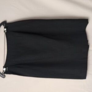 Black Pinstripe Fully Lined Skirt Size 10